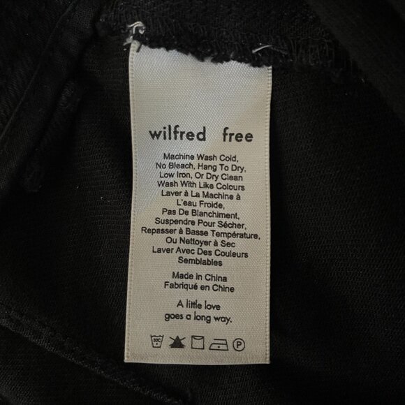 Aritzia Wilfred Free Black Denim Bootcut High-Waist Jean | Size 00 - Picture 6 of 6